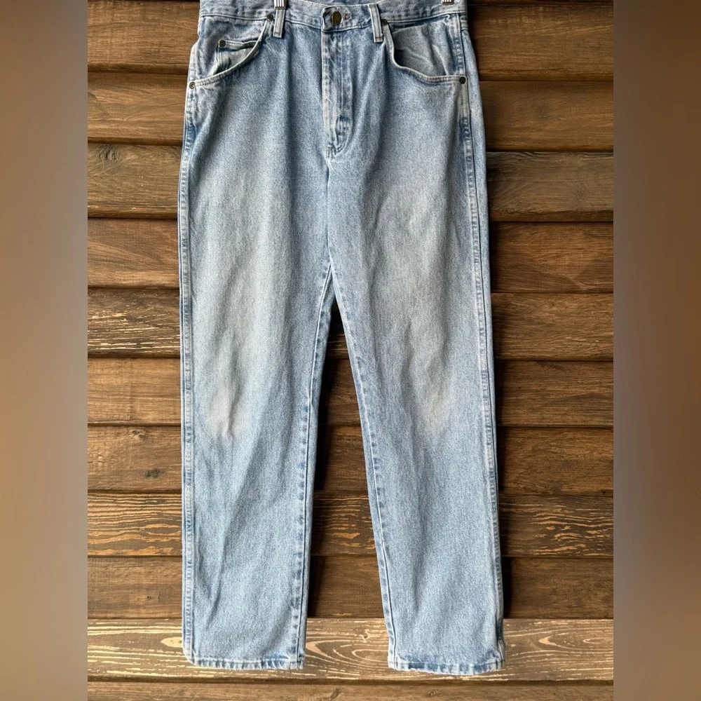 Wrangler Denim Straight Leg Jeans. 32 x 32 - Picture 2 of 7